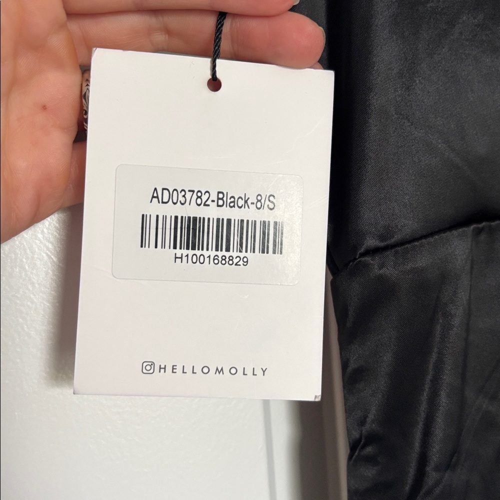 NWT Hello Molly Elegant Black Midi Evening Dress - Picture 11 of 14